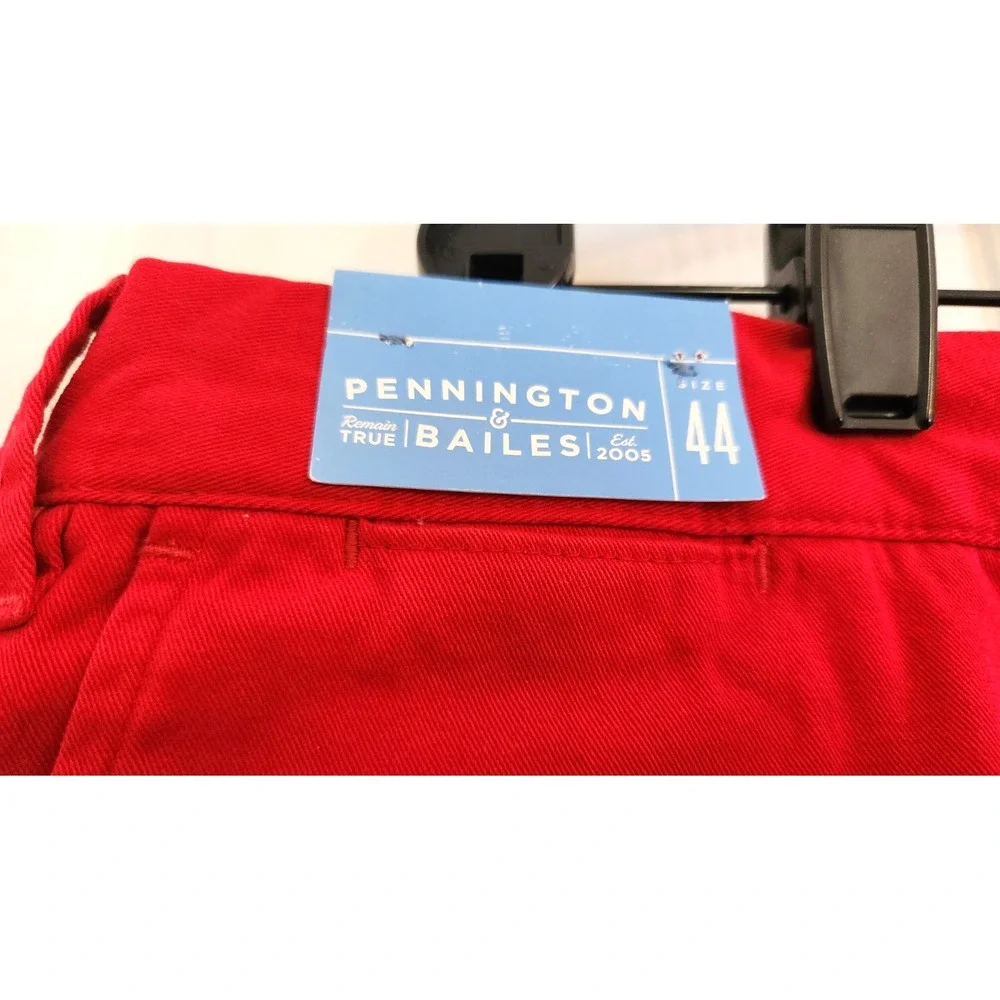 Pennington & Bailes Stadium Shorts Embroidered Sz 44 XL Rummel High Metairie Red